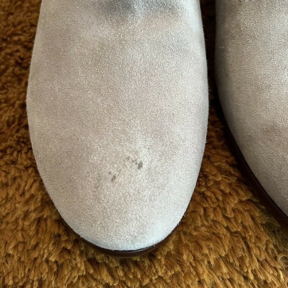 New Sam Edelman Petty Ankle Boots Revolve Taupe Suede size 9.5 - Picture 4 of 5